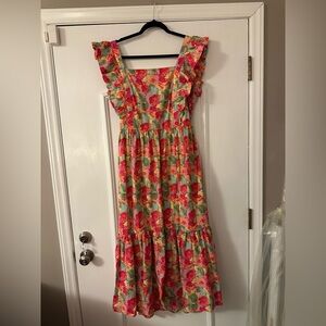 Cute Floral Dresss with cut out and bow